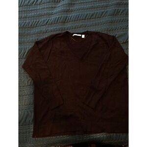 BOSS Black V Neck Long Sleeve Sweater Top Women's Size M